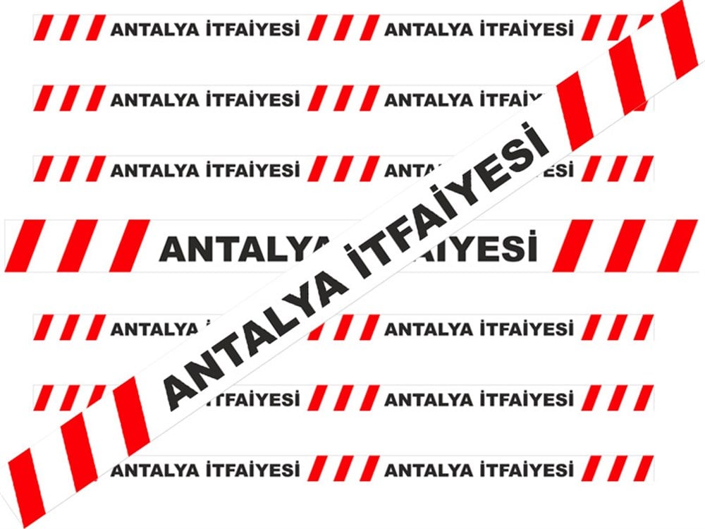 Özel Baskı Emniyet Şeridi 500 mt (10cm/7micron)