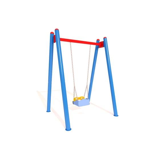 Park Salıncak Tekli, Klasik Salıncak Modeli, Standart Korkuluklu Koltuk