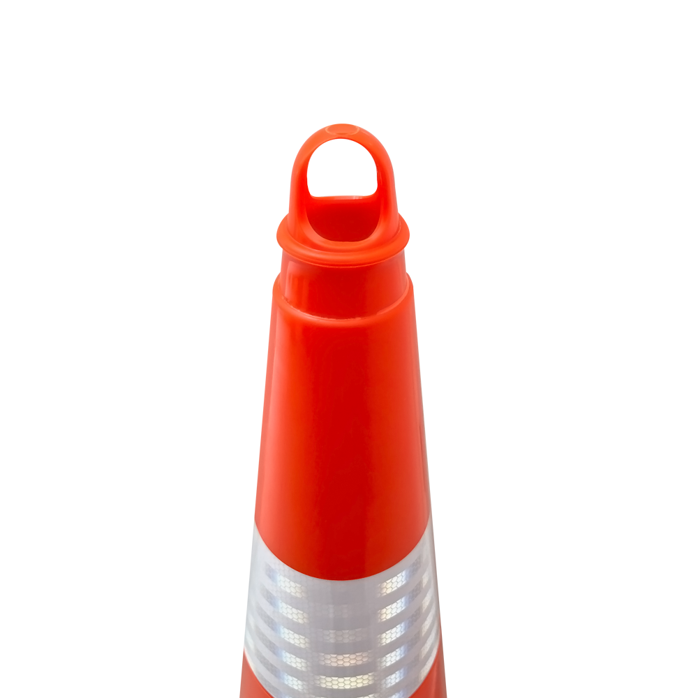 5 Adet PVC Trafik Konisi 90 cm Çift Reflektifli - Ağırlıksız Trafik Dubası