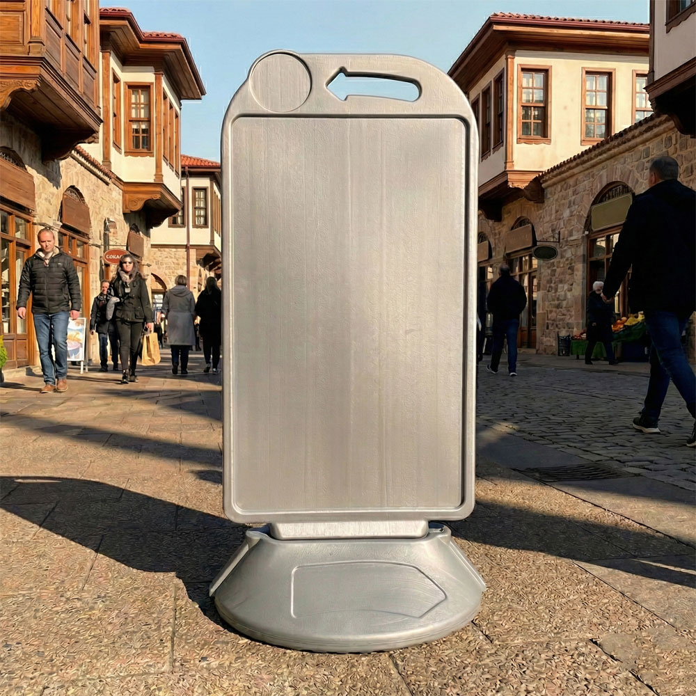 Reklam Dubası Gri 127 cm