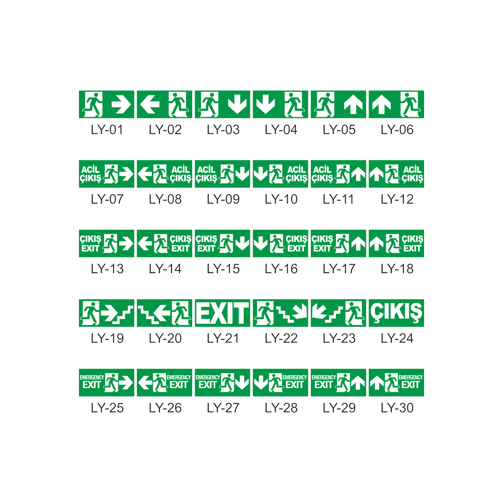 Tekyüz Acil Çıkış Yönlendirme Armatürü B Seri 74 x 355 x 118mm