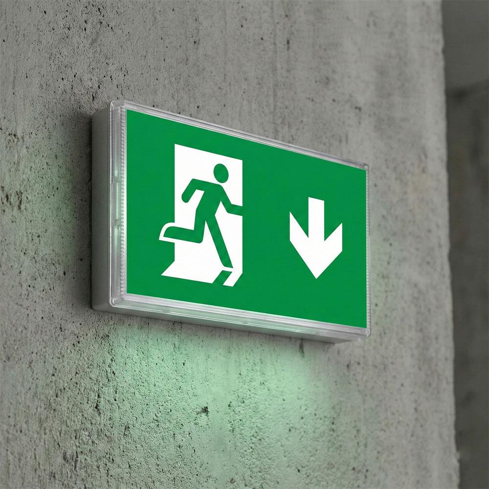 Tekyüz Acil Çıkış Yönlendirme Armatürü SL Seri 30 x 318 x 140 mm