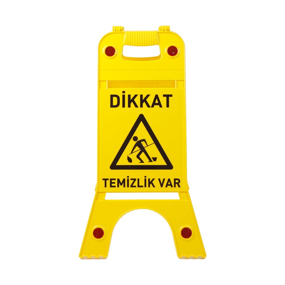 Temizlik Var Levhası 24,5 x 62 cm