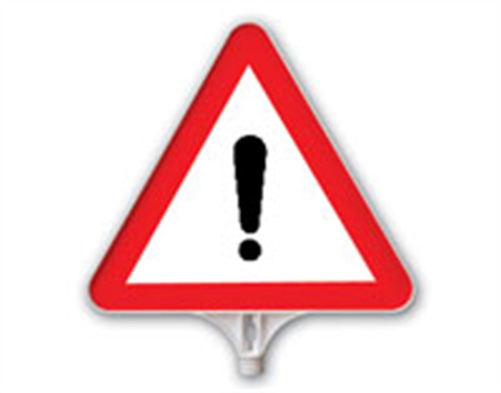 Üçgen Boş Levha 39 cm