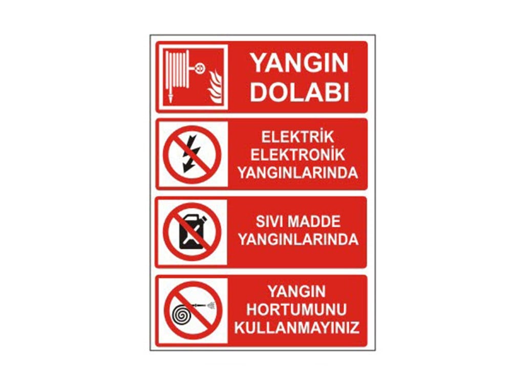 Yangın Dolabı Levhası