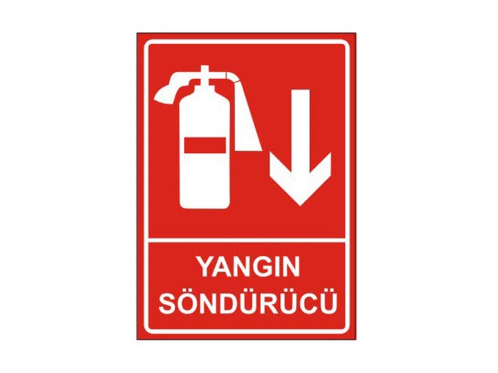 Yangın Söndürücü Levhası