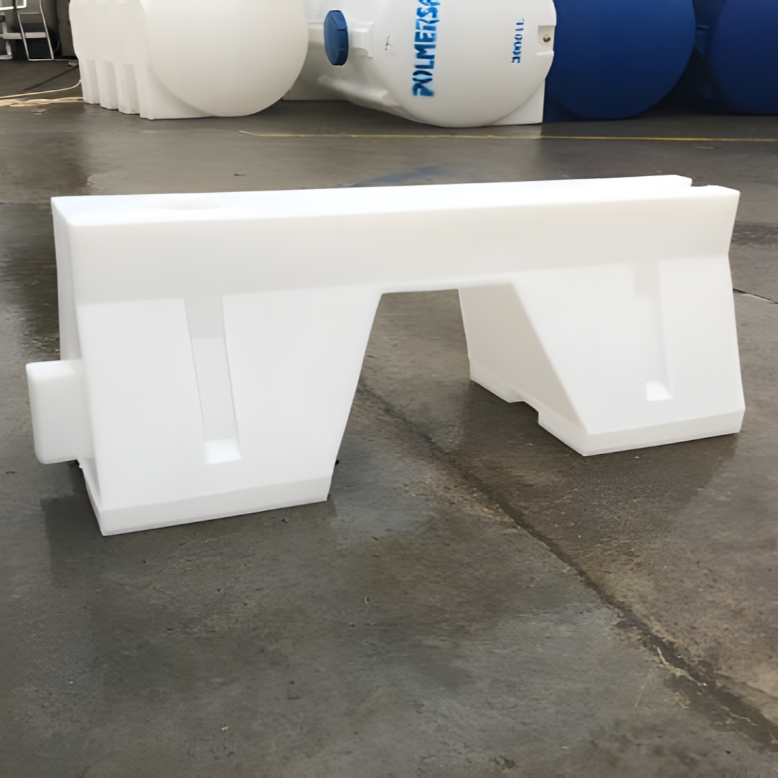 Yol Bariyeri Beyaz 120 x 50 x 50 cm