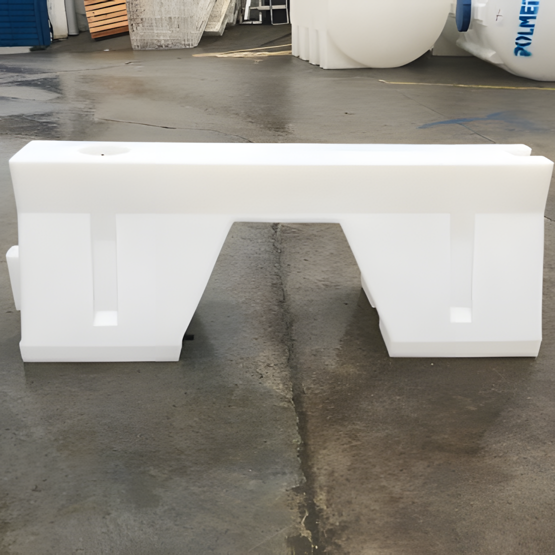 Yol Bariyeri Beyaz 120 x 50 x 50 cm