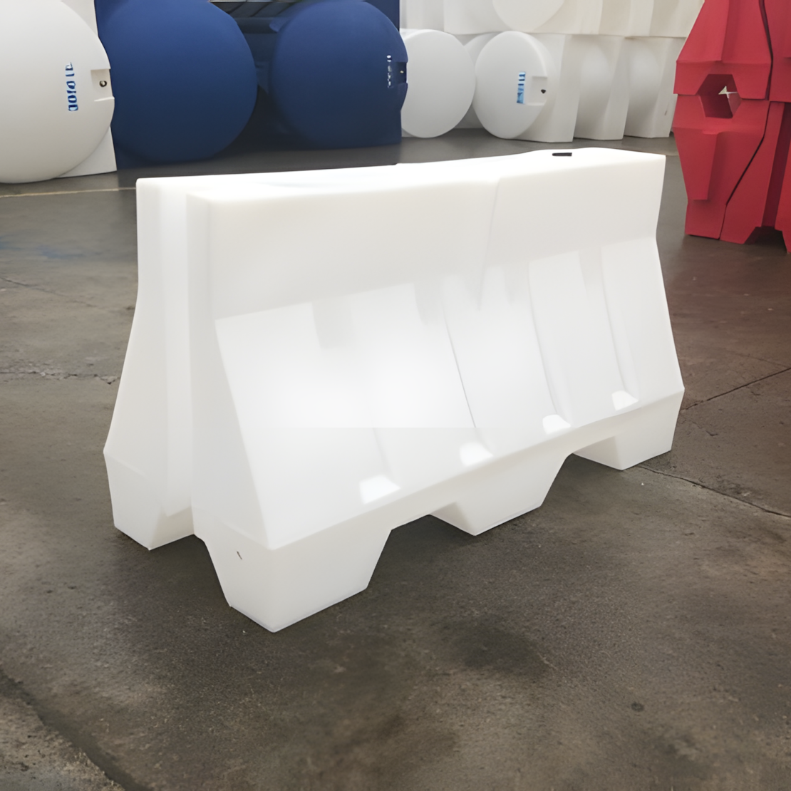 Yol Bariyeri Beyaz 120 x 80 x 50 cm