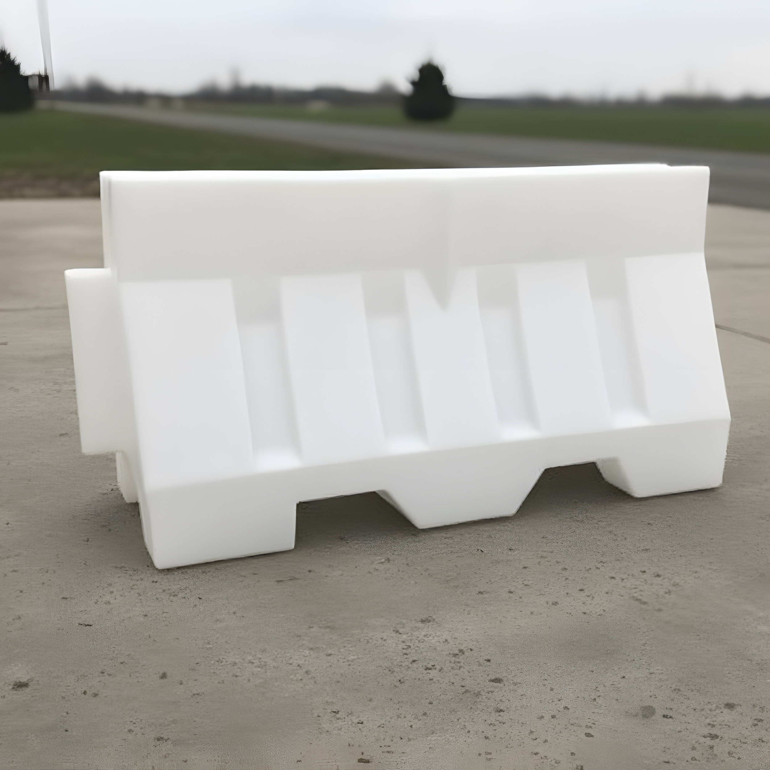 Yol Bariyeri Beyaz 120 x 80 x 50 cm