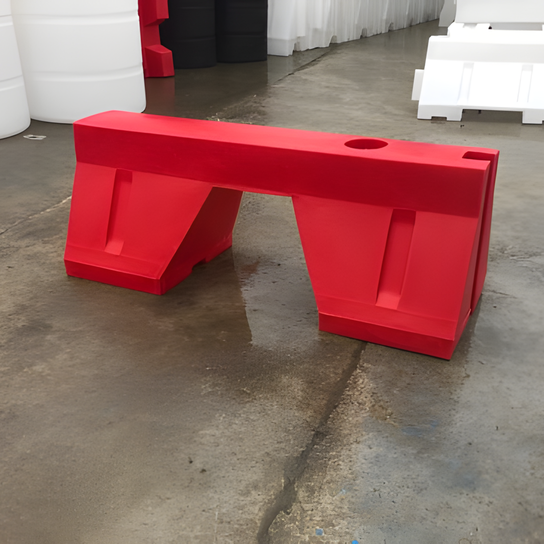 Yol Bariyeri Kırmızı 120 x 50 x 50 cm