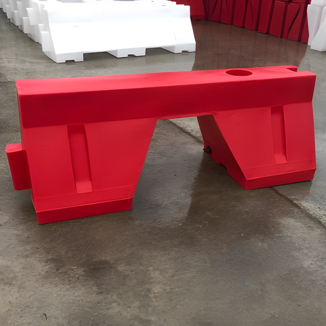 Yol Bariyeri Kırmızı 120 x 50 x 50 cm