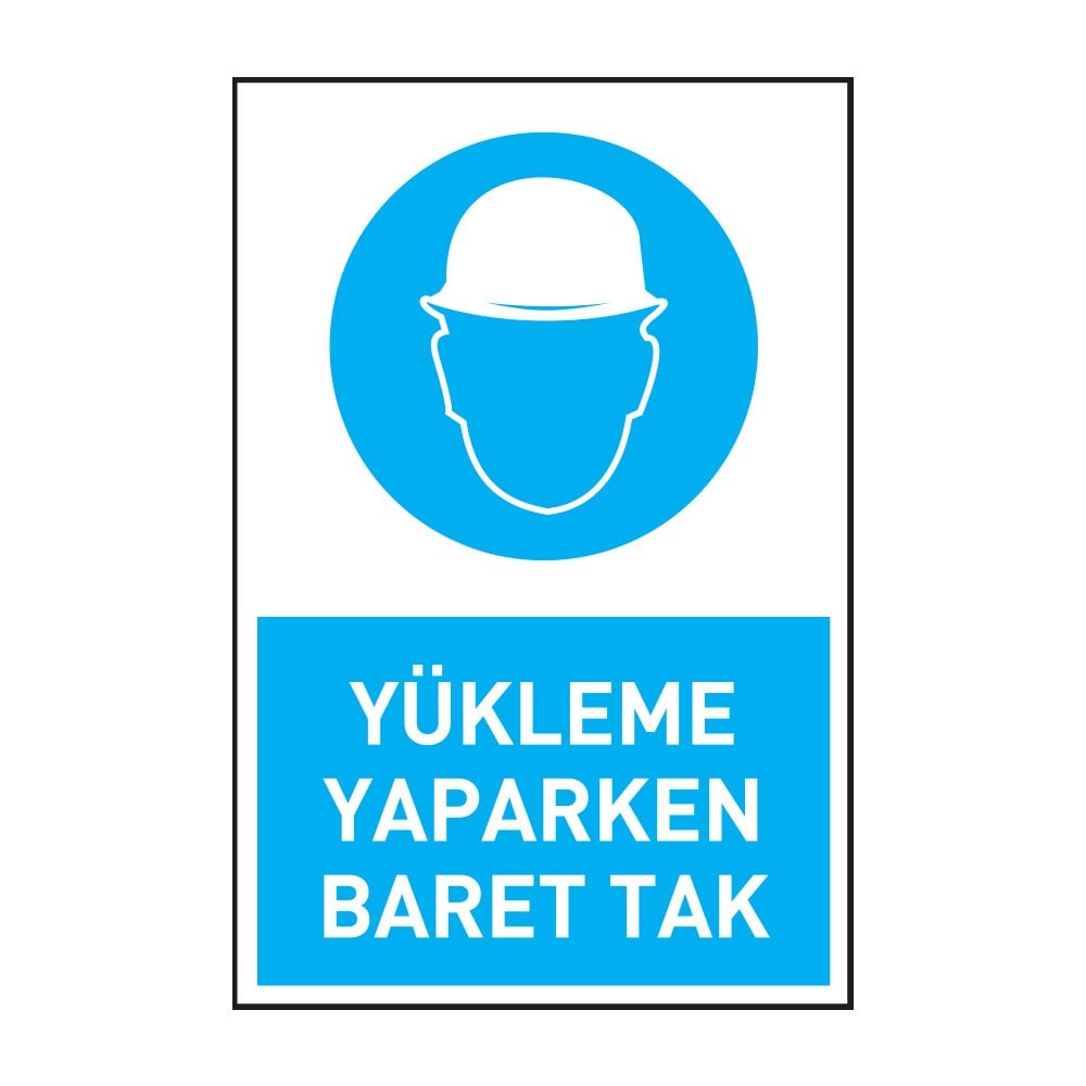 Yükleme Yaparken Baret TakKafa Koruma - Baret