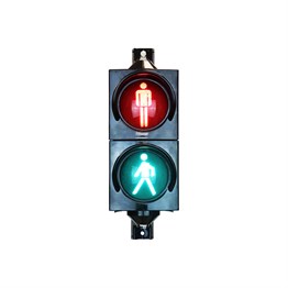 100 mm Ledli Yaya Figürlü Sinyal Verici, Trafik Lambası