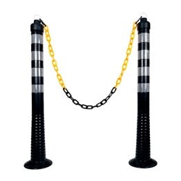 100 x 8 cm Black  Delineator Set