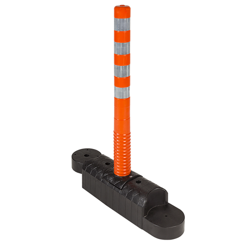 100cm Delinatörlü Şerit Sınırlama Butonu Siyah 90cm