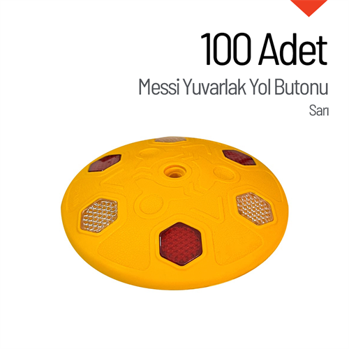 100lü Messi Yuvarlak Yol Butonu Seti