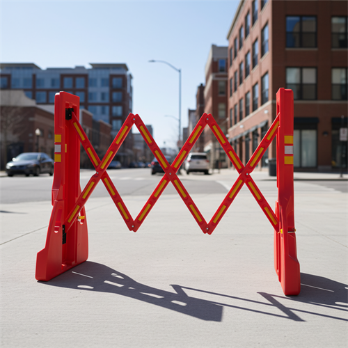 10lu Akordiyon Bariyer Seti Kırmızı 230 x 110 cm