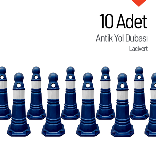 10lu Antik Yol Dubası Seti Lacivert