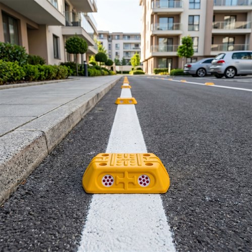 10lu Cam Reflektörlü Plastik Mini Yol Butonu Seti