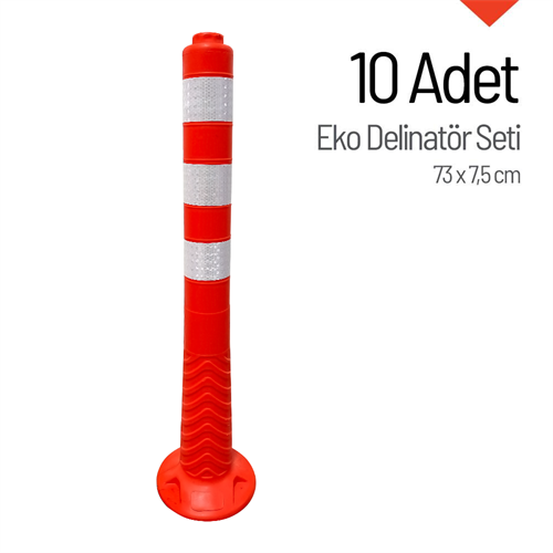 10lu Delinatör 73 x 7,5 cm EKO, Esnek Duba