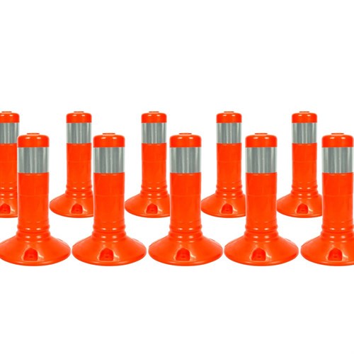 10`lu Delinatör Set 30 x 8 cm, Esnek Duba