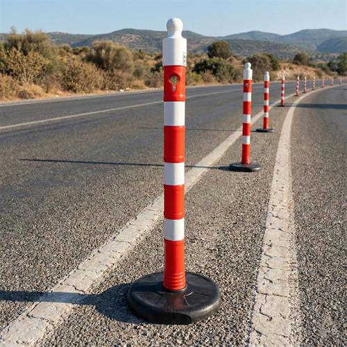 10lu Dubalı Uyarı Dikmesi 110 x 8 cm Reflektifli