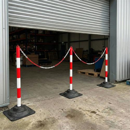 10lu Kauçuk Ağırlıklı Uyarı Dikmesi 90 x 4 cm