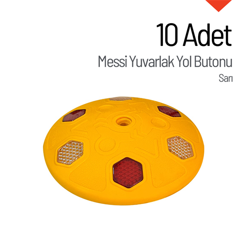 10lu Messi Yuvarlak Yol Butonu Seti