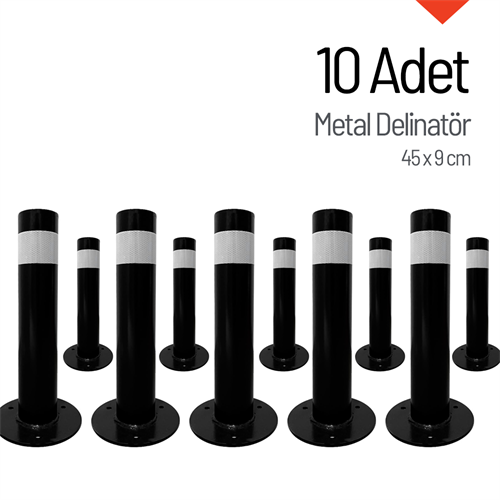 10lu Metal Delinatör, Metal Duba Seti 45 x 9 cm