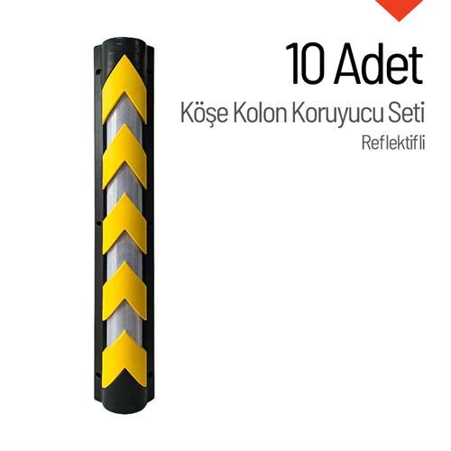 10lu Reflektifli Köşe Kolon Koruyucu