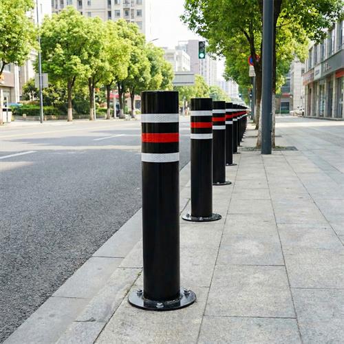 10lu Sabit Metal Direk Seti Siyah, Metal Duba 50 cm