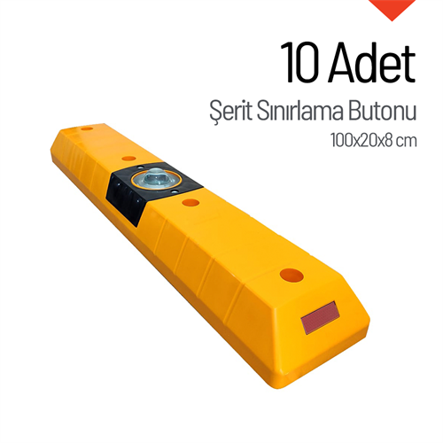 10lu Şerit Sınırlama Butonu Seti 100x20x8 cm