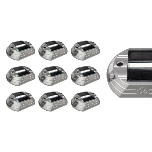 10`lu Set Güneş Enerjili Yol Butonu Yeşil, Solar Çakar Buton