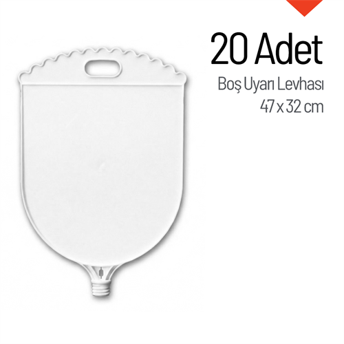20 Adet Boş Uyarı Levhası