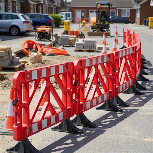 20-Pack Red Safety Barrier 150 x 100 cm