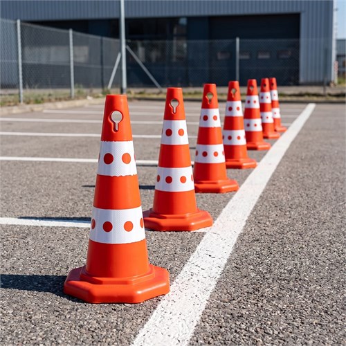 5 Adet PPC Trafik Konisi 50 cm Trafik Dubası Seti