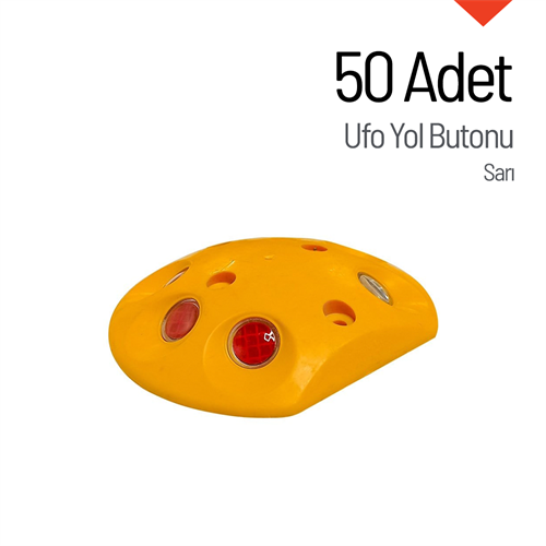 50'li Ufo Yol Butonu SetiPlastik Yol Butonu