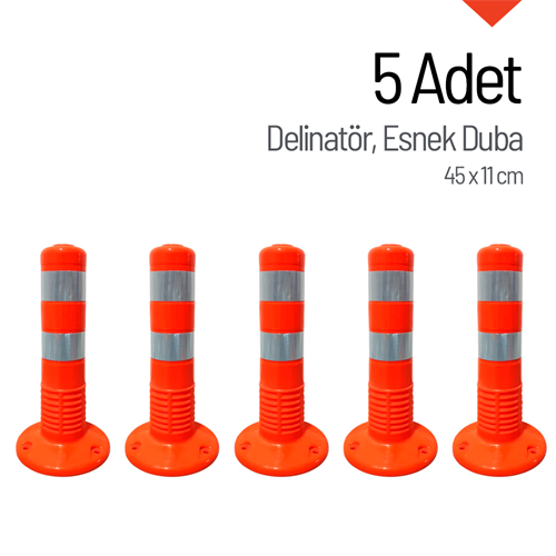 5li Delinatör Seti 45 x 11 cm, Esnek Duba