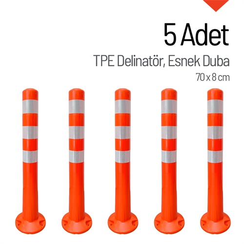 5li Delinatör Seti 70x8 cm TPE, Esnek Duba