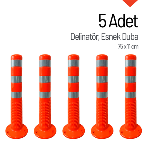 5li Delinatör Seti 75 x 11 cm, Esnek Duba