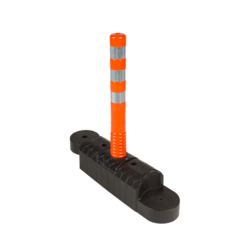 75cm Delinatörlü Şerit Sınırlama Butonu Siyah 90cm