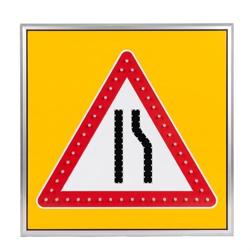 AC LEDli Sağdan Daralan Yol Levhası 100 x 100 cm