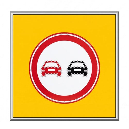 AC LEDli Sollama Yasağı Levhası 100 x 100 cm