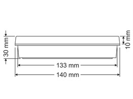 Emergency Exit Light 30 x 320 x 140 mm