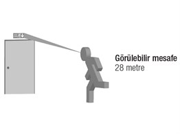 Emergency Exit Light 70 x 350 x 145 mm