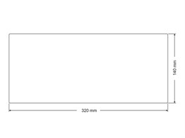 Emergency Exit Light 30 x 320 x 140 mm
