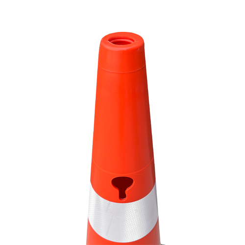 Ağırlıklı PVC Trafik Konisi 90 cm (Çift Reflektifli)