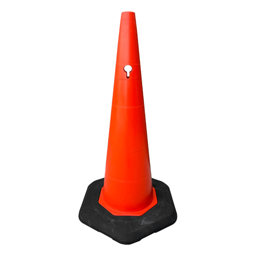 Ağırlıklı PVC Trafik Konisi 90 cm (Reflektifsiz)