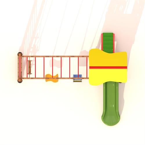 Ahşap Çocuk Oyun Parkı SG04, Üç Salıncaklı Model